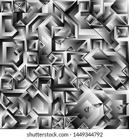 Diseño de fondo geométrico monocromo líquido, formas de fondo geométrico de gradiente fluido Composición artística, afiche de diseño minimo futurista, plantilla creativa de resumen de festival