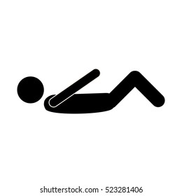 monochrome man exercise abs collected legs