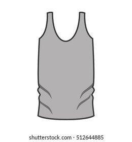 monochrome man undershirt with vertical lines