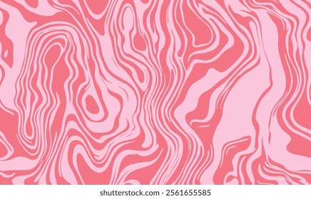 Monochrome marble vector texture. Abstract liquid wavy background. Optical illusion motion striped 3d effect.