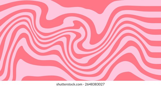 Monochrome marble vector texture. Abstract liquid wavy background. Optical illusion motion striped 3d effect.