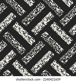 Monochrome Marbled Effect Textured Blocks Pattern