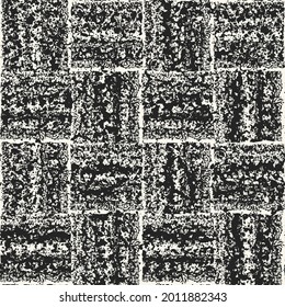 Monochrome Marbled Tile Checked Textured Pattern
