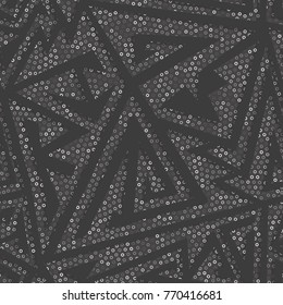 Monochrome maze seamless pattern