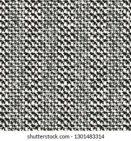 Monochrome Melange Dotted Textured Distressed Background. Seamless Pattern.