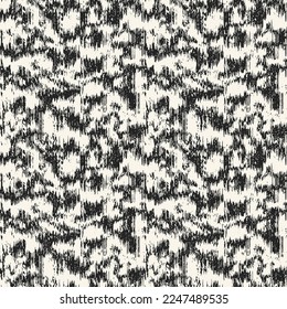 Monochrome Melange Mottled Textured Pattern