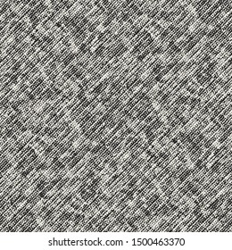 Monochrome Melange Stroke Textured Subtle Striped Background. Seamless Pattern.