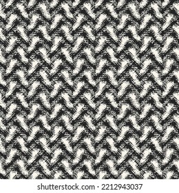 Monochrome Melange Textured Basket Weave Pattern