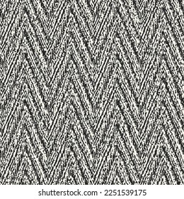 Monochrome Melange-Textur-Chevron-Muster