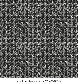 Monochrome Melange Textured Dashed Pattern