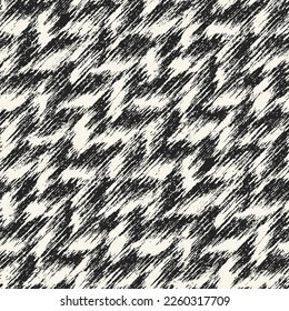 Monochrome Melange-Zigzag-Muster