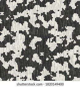 Monochrome Mesh Textured Camouflage Pattern