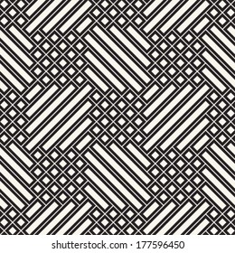 Monochrome Mesh Textured Checked Pattern