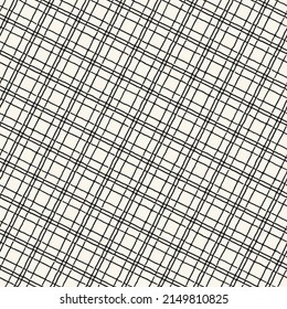 Monochrome Mesh Textured Checked Pattern