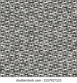 Monochrome Mesh Textured Irregularly Dashed Pattern