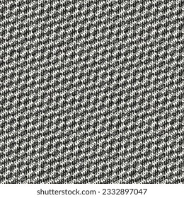 Monochrome Mesh Textured Micro Checked Pattern