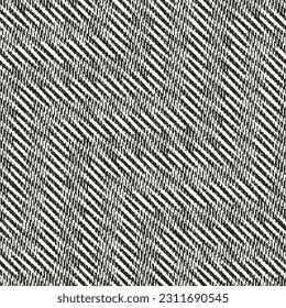 Monochrome Mesh Textured Zigzag Pattern