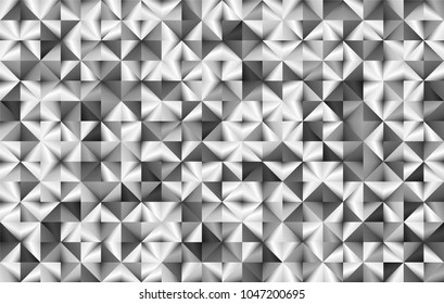 Monochrome Metallic cubism background 1