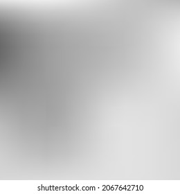 Monochrome Metallic Digital Smooth Blurred Texture. Vector Dark Trendy Aluminium Gradient Backdrop. Empty Liquid White Watercolor Blurry Background. Black Grey Silver Minimal Gradient Mesh.