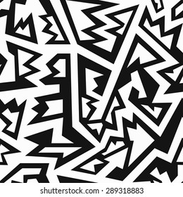 monochrome mexico seamless pattern 
