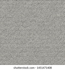Monochrome Micro-Checked Textured Background. Seamless Pattern.