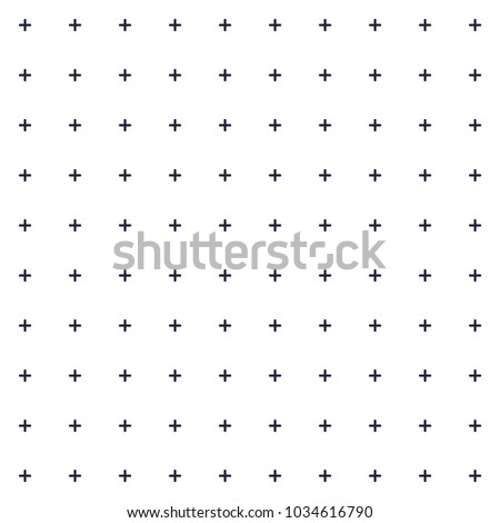 monochrome mini plus cross symbol seamless pattern, background, texture, wallpaper, banner, label, vector design
