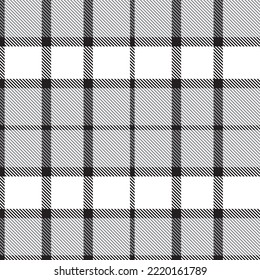 Monochrome Minimal Plaid textured seamless pattern for fashion textiles and graphics