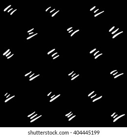 Monochrome minimalist hand drawn pattern dash