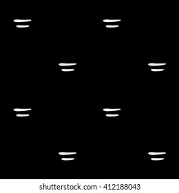 Monochrome minimalist hand drawn pattern dash
