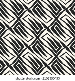 Monochrome Modern Broken Geometric Pattern