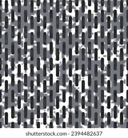 Monochrome Mottled Dashed Stroke Pattern