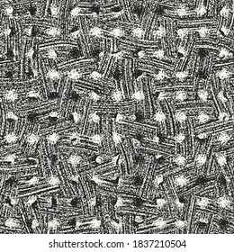 Monochrome Mottled Dotted Textured Pattern