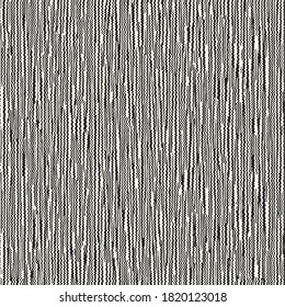 Monochrome Mottled Stroke Textured Micro Striped Pattern