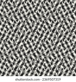 Monochrome Mottled Textured Broken Geometric Pattern