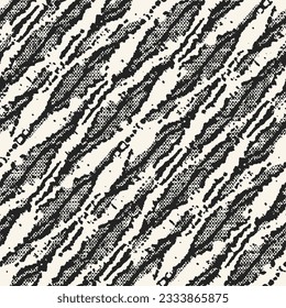 Monochrome Mottled Textured Camouflage Pattern