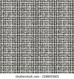 Monochrome Mottled Textured Checked Pattern