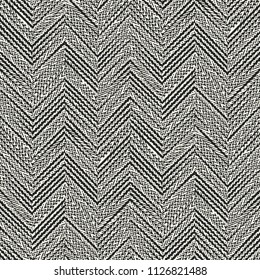 Monochrome Mottled Textured Herringbone Pattern