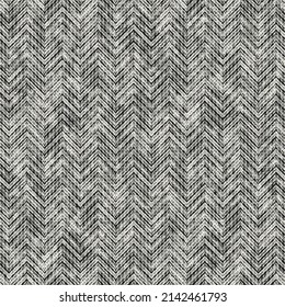 Monochrome Mottled Textured Herringbone Pattern