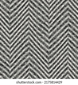 Monochrome Mottled Textured Herringbone Pattern