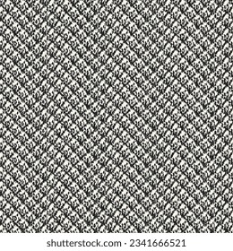 Monochrome Mottled Textured Micro-Checked Pattern