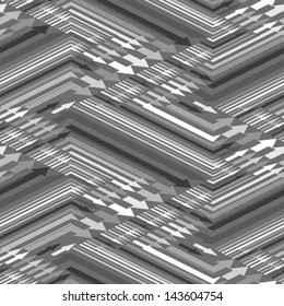 Monochrome Movement Scheme Urban Pattern