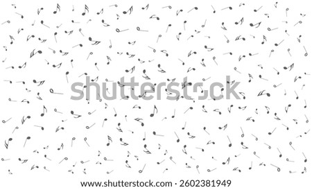 monochrome musical notes chord seamless pattern background vector