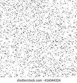 Monochrome noisy textured background. Seamless pattern. Vector.