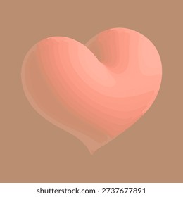 Monochrome Nude 3D Heart Background