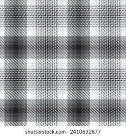 Monochrome Ombre Plaid textured seamless pattern for fashion textiles and graphics
