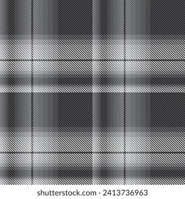 Monochrome Ombre Plaid textured seamless pattern for fashion textiles and graphics