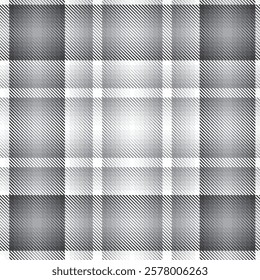 Monochrome Ombre Plaid textured seamless pattern for fashion textiles and graphics