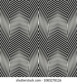 Monochrome Optical Graphic Textured Pattern