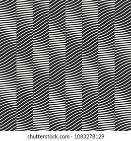 Monochrome Optical Graphic Textured Pattern