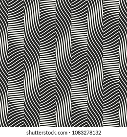 Monochrome Optical Graphic Textured Pattern